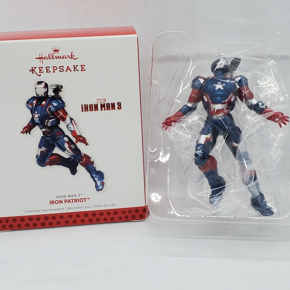 HALLMARK 2013 IRON MAN 3 SUPER HERO IRON PATRIOT MARVEL NEW NIB ORNAMENT CHRISTM - Picture 6 of 7